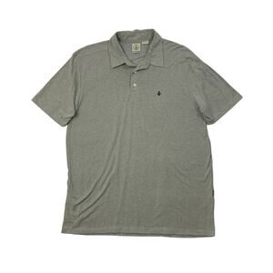 Volcom Shirt Mens XL Extra Large Ash Grey Banger Short Sleeve Polo Collar Golf